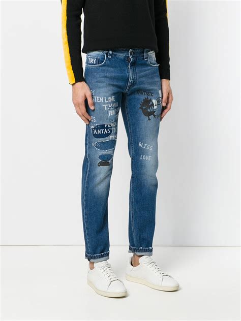 fendi logo print skinny jeans|fendi outlet stores.